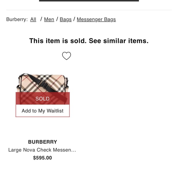 BURBERRY L Large Nova Check Plaid Black Patent Leather Messenger Laptop Bag - Picture 2 of 13